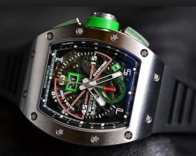 Richard Mille Replica Watch RM 011 Roberto Mancini Titanium Flyback Chronograph